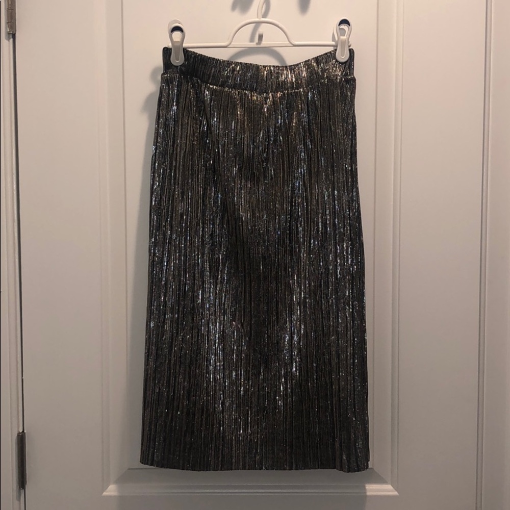ASOS shimmer midi skirt
